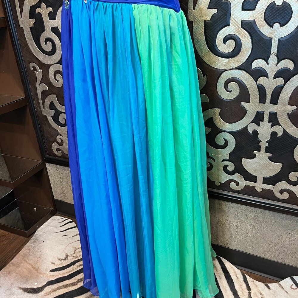 Light In The Box Color Block Jewel Halter Grown - image 7